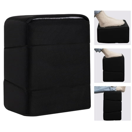 Ganondorf Foot Rest for Under Desk at Work Adjustable Foot Rest Under Desk Ergonomic Foot Stools for Under Office Desk Leg Pillow for Underdesk Footrest with Washable Cover, Mesh Black