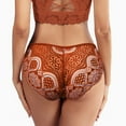 thumbnail image 2 of adviicd Lingerie for Women Women's Stretch Cotton Underwear High Waisted Panties Soft Breathable Briefs Orange XX-Large, 2 of 5