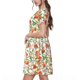 thumbnail image 2 of Disketp Fruits Peach2 para Vestido de Manga Corta para Mujeres, Vestidos de Verano para Mujeres, Casual y Holgado para la Playa, 2 of 6