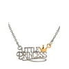 Connections from Hallmark Stainless Steel Two-Tone Little Princess with Crown Necklace