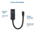thumbnail image 2 of Cable Matters Active 8K Mini DisplayPort 1.4 to HDMI 2.1 Adapter 48Gbps Support 4K 120Hz / 8K 60Hz Mini DisplayPort to HDMI 2.1 Cable Adapter in Black, 2 of 6