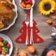 thumbnail image 4 of Suministros para fiestas Árbol de Navidad de Papá Noel Copo de nieve Decoraciones de mesa Organizador de vajilla Porta cuchillos y tenedores Bolsa para cubiertos, 4 of 5