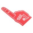 thumbnail image 3 of Uxcell 18 Inch Giant Foam Finger, We Are #1 EVA Cheerleading Fingers for Celebration Sports Games Party, Red, 3 of 5