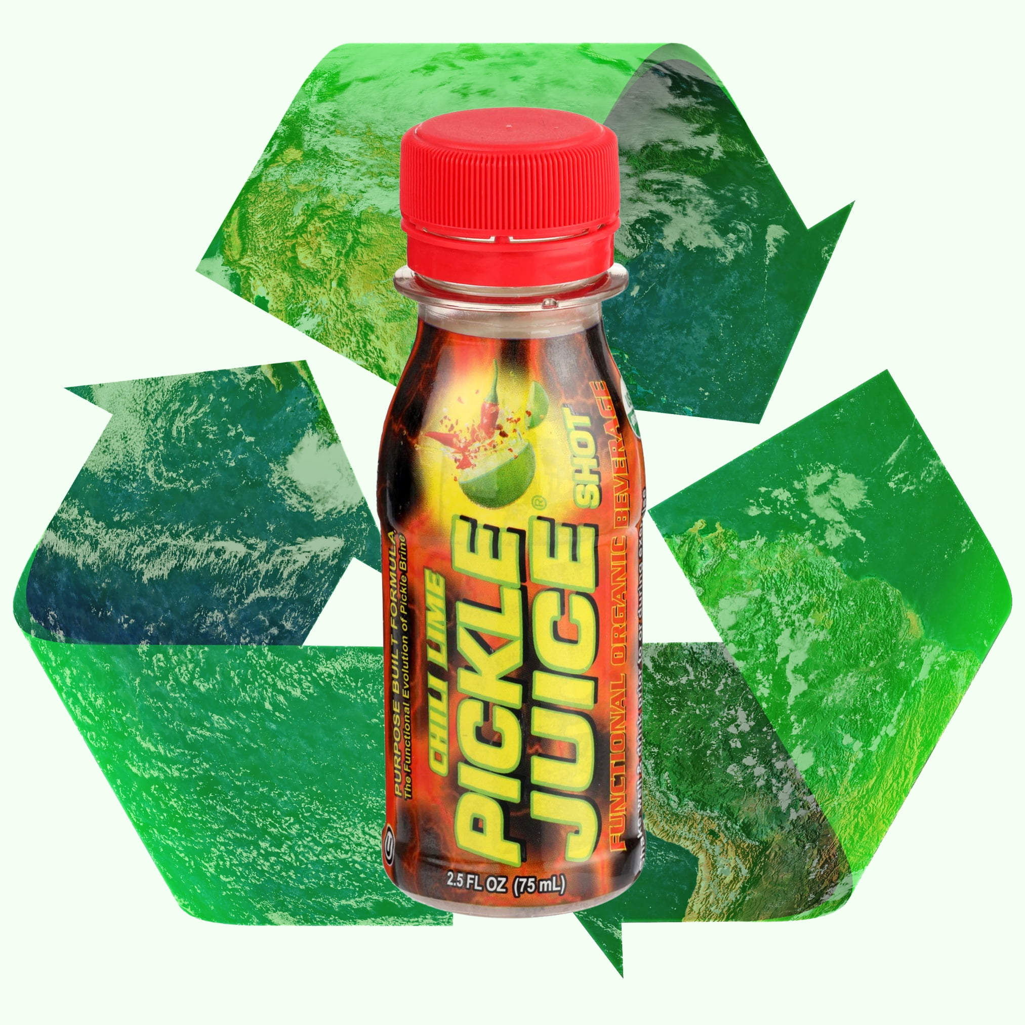 (12 pack) Pickle Juice Shot, 2.5 oz Bottle, Chili Lime, Organic, Extra Spicy, Liquid Muscle Relief, Spicy Medium