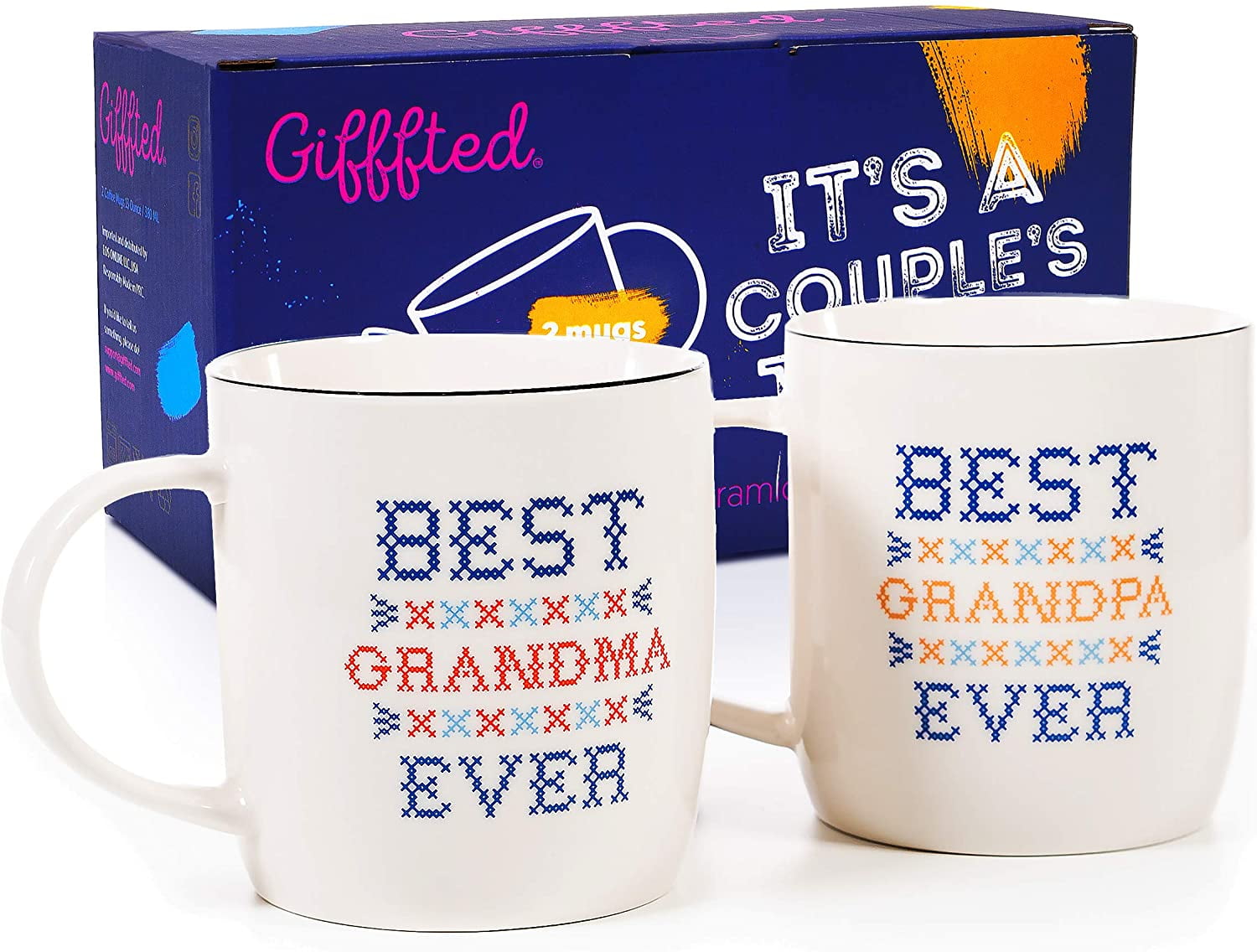 Download Triple Gifffted Grandma And Grandpa Coffee Mugs Gifts For Grandparents Best Grandparents Grandma And Grandad Gifts Father S Day Mother S Day From Grandkids Grandchildren Christmas Set Gift Cups Walmart Com Walmart Com