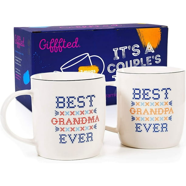 Download Triple Gifffted Grandma And Grandpa Coffee Mugs Gifts For Grandparents Best Grandparents Grandma And Grandad Gifts Father S Day Mother S Day From Grandkids Grandchildren Christmas Set Gift Cups Walmart Com Walmart Com