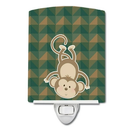 

Caroline s Treasures BB7023CNL Monkey Ceramic Night Light 6x4x3 multicolor