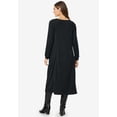thumbnail image 3 of Woman Within Plus Size Petite Thermal Knit A-Line Dress, 3 of 6