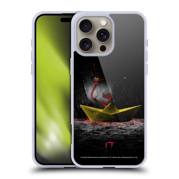 Head Case Designs IT Movie Graphics Pennywise 2 Soft Gel Case for Apple iPhone 16 Pro Max