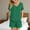 Green, variant on Zorckvet Womens Short Sleeve Pajamas Printed Pjs Summer Soft Comfy V Neck Pajamas Set for Women