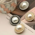 thumbnail image 4 of 10Pcs Clothing Accessories DIY Sewing Button Pearl Clothing Buttons Sewing Accessories Shirt Buttons Shiny Rhinestone SILVER 15MM 10PCS, 4 of 8