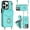 Blue, variant on MYKOMI for iPhone 13 Pro Max Case 6.7 inch, Minimalist Wallet Case with Ring Kickstand and Shoulder Strap, Shockproof Stylish Protective Cover for iPhone 13 Pro Max