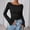Black, variant on Outfmvch Womens Long Sleeve Tops Slim Fit Fall Tops Yoga Athletic Shirt Y2k Tshirt Women Shirt Boat Neck Tee Tshirts Cutout Tops Tight Ruched T Shirts Basic T Shirts Basic Tees Workout Tops Beige L