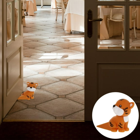 IBASETOY 1pc Cartoon Animal Door Stopper Tiger Design And For Home Use All Door Types Stylish And Functional