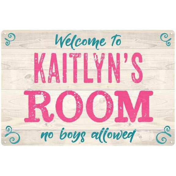 KAITLYN'S Room Kids Bedroom Sign 8x12 Metal Sign 208120089345