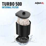 Aquael Turbo 500 Internal Aquarium Filter, 132 GPH, Mechanical & Biological Filtration, for Freshwater Tanks Up to 40 gal