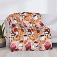 thumbnail image 3 of Naloa Gnomes With Coffee Flannel Fleece Throw Blanket for Bed Couch, Thick Blanket - All Seasons Suitable for Women, Men and Kids-50"x40", 3 of 6