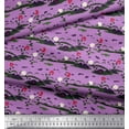 thumbnail image 2 of Soimoi Rayon Fabric Insect,Leaves & Floral Artistic Fabric Prints by Yards 56 Inch Wide, 2 of 3