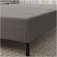 thumbnail image 3 of MANGIJOY Tool-Free Assembly Full Size Bed Frame, Heavy Duty Foundation, Grey Fabric Support, No Box Spring Needed, 3 of 7