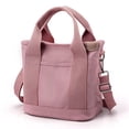 thumbnail image 1 of Bolso de mano pequeño con cremallera bolso de mano para mujer bolso bandolera de lona bolso de hombro bolso de mensajero bolso de mano para mujer, 1 of 7