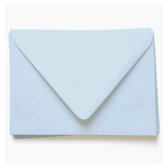 Light Sky Blue Envelopes - A6 Gmund Colors Matt 4 3/4 x 6 1/2 Euro Flap 81T, 25 pack