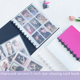 thumbnail image 1 of Libro de almacenamiento Polaroid Star de 3 pulgadas, álbum de estrellas, álbum compacto, libro de tarjetas con forma de seta, 1 of 5