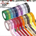 thumbnail image 2 of 20 Rolls Fabric Ribbon Silk Satin Roll - 20 Colors, 500 Yards, DIY Crafts, 2 of 5