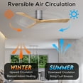 thumbnail image 3 of Matthews Fans - Irene-3H 3-Blade 42 Inch Flush Mount Ceiling Fan In Contemporary, 3 of 6