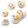 thumbnail image 5 of WUANDIXFA Toddler Shoes Little Kid Clogs Slide Sandals for 0-8yrs Kids Unisex Girls Shoes and Boys Shoes Garden Shoes Cartoon Slides Slip-Resistance Sandals Beach Slippers (White, 5.5), 5 of 6
