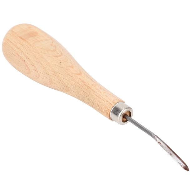 Punzón De Rombo, Herramienta De Perforación De Cuero De Acero Fino Con De Olmo, Para Manualidades De Cuero Y Proyectos De Bricolaje