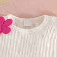 thumbnail image 4 of TOWED22 Toddler Baby Girl Clothes 12 18 24 Month 2T 3T Summer Outfit Strawberry Graphic T-shirts Shorts Set(Hot Pink,3 Y), 4 of 9