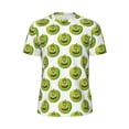 thumbnail image 5 of Wukai Happy Fruit Print Men's Short-Sleeved Mesh T-Shirt,Quick-Dry Short Sleeve Workout T-Shirt-Medium, 5 of 8