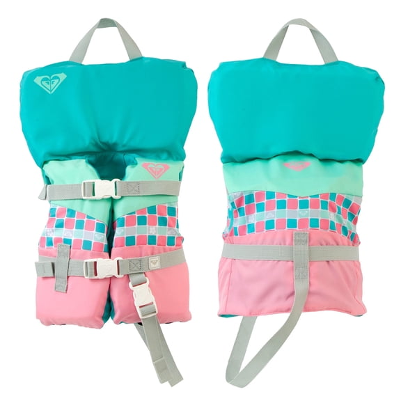 ROXY Infant Life Vest USCG Approved with Quick-Release Buckles & Leg Strap, Upright Flotation for Fishing, Boating & Kayaking