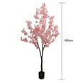thumbnail image 2 of Artificial Tree Cherry Blossom Flower 3.9ft-5.9ft Silk Cherry Flowers Fake Plants With Flower Pot For DIY Decoration, 2 of 8