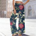 thumbnail image 2 of kaondbfi Dress Pants Women Petite High Waisted Wide Leg Summer Beach Vacation Women's Pants Casual Trousers, 2 of 8