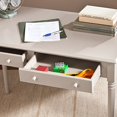 thumbnail image 3 of Bowery Hill 2 Drawer Writing Desk in Gray, 3 of 5
