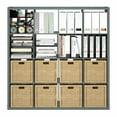 thumbnail image 3 of Furinno CUBICLE Book Shelf, 16-Cube Thick Frame Bookshelf, Reversible Bookcase with Open Back, 14.6 x 57.8 x 58, for Living Room, Bedroom, Home Office, Sage Green, 3 of 4
