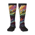 thumbnail image 1 of Xecao Colorful Dragon Head Profile Pattern Adult Stockings with Color-Block Design and 3D Print, Breathable Comfortable Hosiery for Daily Wear and Sports, 1 of 6