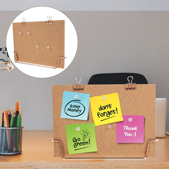 LEORX  Bulletin Board with Stand Message Cork Office Note Photo Wall Display Bracket