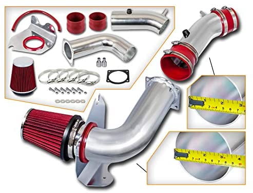 Rtunes Racing Cold Air Intake Kit Filter Combo RED Compatible For 99-04 Oldsmobile Alero V6 