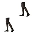 thumbnail image 4 of Qarigey 4x 32cm Calcetines hasta la rodilla para mujer JK Estilo pijo antideslizante Calcetín largo Botas Manguera Medias hasta el muslo para diario Type2 NO2 Qarigey CBP188531, 4 of 5