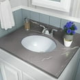 thumbnail image 4 of Magnolia Sinks 15" x 12" White Oval Porcelain Ceramic Undermount Bathroom Vanity Vessel Sink, 4 of 4