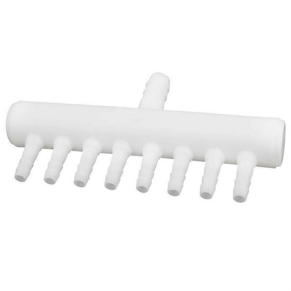 Plastic 8-Way Aquarium Tube Splitter Air Valve,1 x Aquarium Tube Splitter Air Valve,White