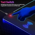 thumbnail image 4 of Gaming Mouse Pad, Wireless Charging, 15W Fast Charging, 15 LED Light Modes, Extra Large 800x300mm, Non-Slip Rubber Base, Compatible with PC, MacBook, Laptop(Wireless Charging)$$Office, 4 of 7