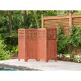 thumbnail image 2 of Leisure Season Wood Folding Patio and Garden Privacy Screen in Medium Brown, 2 of 8