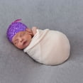 thumbnail image 4 of Wukai Purple Glitter Newborn Knotted Baby Beanie Hat for Boy Girl Baby Cute Cap Infant Beanies,0-6 months, 4 of 6