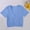 Blue, variant on Blue Womens Tee Shirts Crop Ribbed Short Sleeve Summer Shirt Loose Fit Yoga Casual V Neck Tops