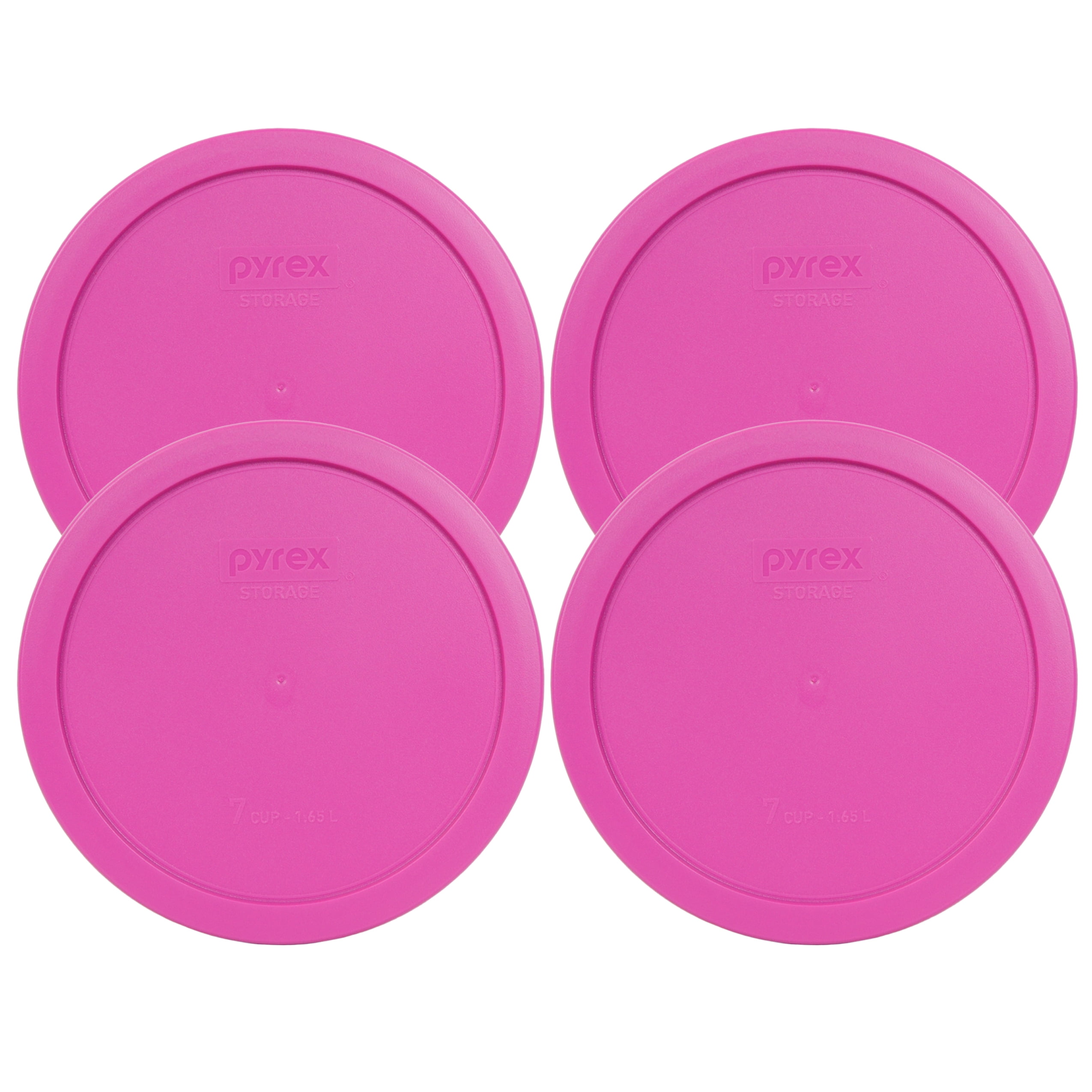 Pyrex Replacement Lid 7402PC Pink Round Cover (4Pack) for Pyrex 7402