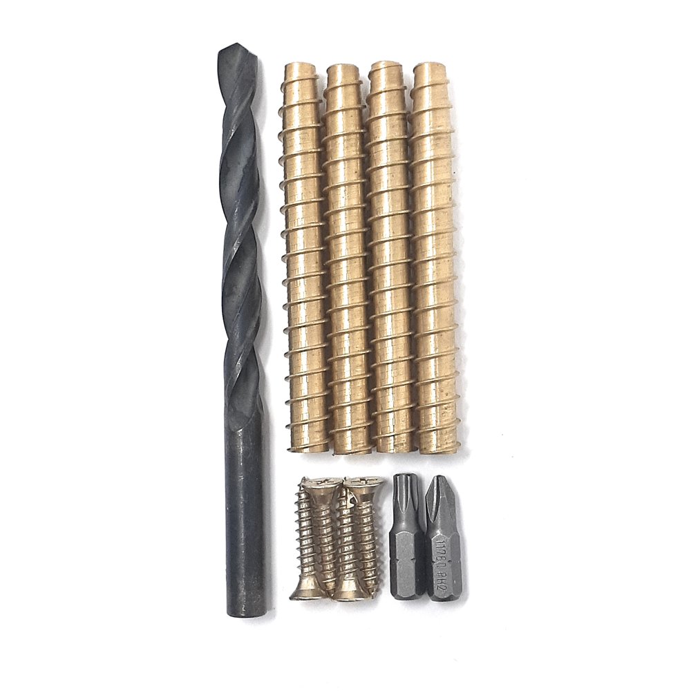 4 Pack 3" 9 ZZem Screw Door Security & Stripped Screw Repair Kit