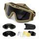 thumbnail image 1 of Lentes Tácticas Goggle Militares Careta Gafas Con 3lentes Xtellar cafe, 1 of 3